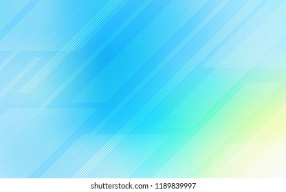 Light Blue, Green vector layout with flat lines. Shining colored illustration with sharp stripes. Smart design for your business advert.