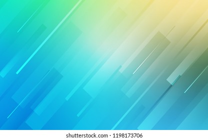 Light Blue, Green vector layout with flat lines. Decorative shining illustration with lines on abstract template. Pattern for ads, posters, banners.
