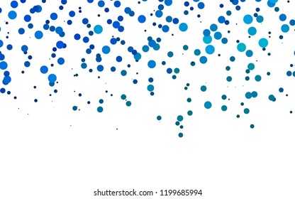 Light Blue, Green vector layout with circle spots. Blurred bubbles on abstract backdrop with colorful gradient. Pattern for beautiful websites.