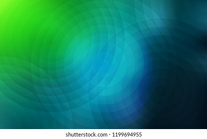 Light Blue, Green vector layout with circle shapes. Abstract illustration with colored bubbles in nature style. Completely new template for your brand book.