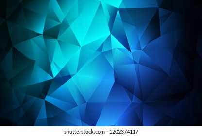 Light Blue, Green vector layout with lines, triangles. Modern abstract illustration with colorful triangles. Pattern for commercials.