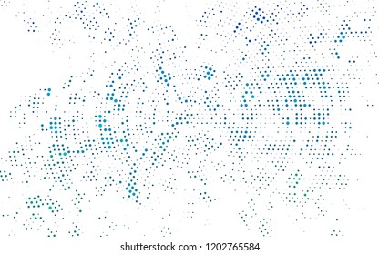 Light Blue, Green vector layout with circle shapes. Glitter abstract illustration with blurred drops of rain. Template for your brand book.
