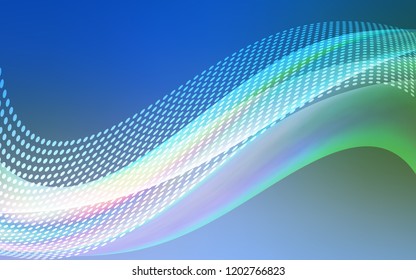 Light Blue, Green vector layout with circles, lines. Modern abstract colorful illustration with spheres and lines. Pattern for textures of wallpapers.