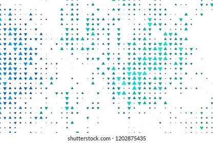 Light Blue, Green vector layout with lines, triangles. Abstract gradient illustration with triangles. Smart design for your business advert.