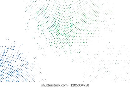 Light Blue, Green vector layout with circle shapes. Blurred bubbles on abstract background with colorful gradient. Pattern for beautiful websites.