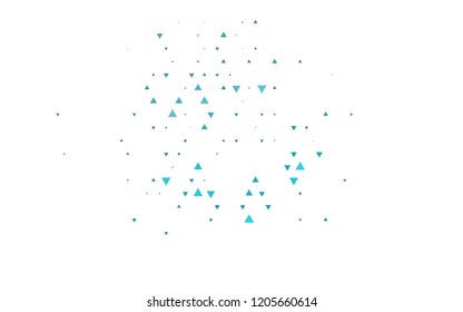 Light Blue, Green vector layout with lines, triangles. Decorative design in abstract style with triangles. Best design for your ad, poster, banner.
