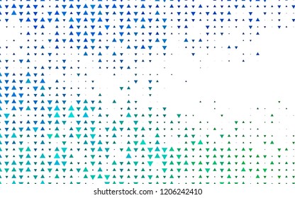 Light Blue, Green vector layout with lines, triangles. Glitter abstract illustration with triangular shapes. Pattern can be used for websites.