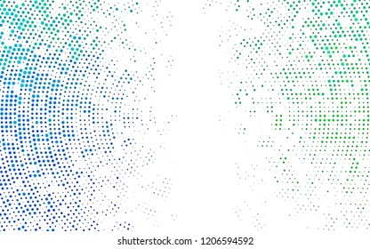 Light Blue, Green vector layout with circle shapes. Glitter abstract illustration with blurred drops of rain. Design for business adverts.