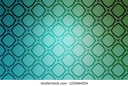 Light Blue, Green vector layout with bright stars. Blurred decorative design in simple style with stars. Template for sell phone backgrounds.