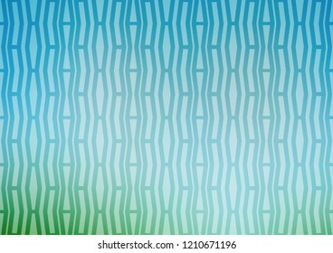 Light Blue, Green vector layout with flat lines. Blurred decorative design in simple style with lines. The pattern can be used for busines ad, booklets, leaflets