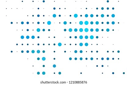 Light Blue, Green vector layout with circle shapes. Glitter abstract illustration with blurred drops of rain. Pattern of water, rain drops.