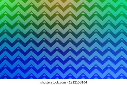 Light Blue, Green vector layout with lines, triangles. Illustration with set of colorful triangles, lines. Pattern for websites.