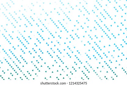 Light Blue, Green vector layout with lines, triangles. Triangles on abstract background with colorful gradient. Pattern for commercials.