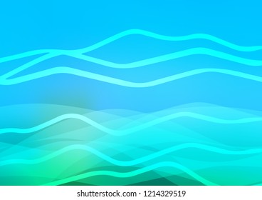 Light Blue, Green vector layout with flat lines. Glitter abstract illustration with colored sticks. The template can be used as a background.