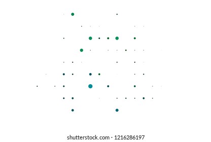 Light Blue, Green vector layout with circle shapes. Blurred decorative design in abstract style with bubbles. Template for your brand book.