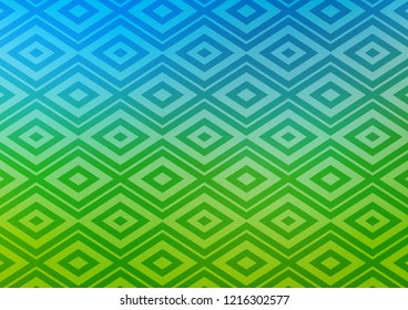 Light Blue, Green vector layout with lines, rectangle. Modern geometric abstract illustration with lines, squares. Backdrop for TV commercials.