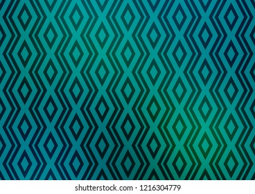Light Blue, Green vector layout with lines, rectangle. Glitter abstract illustration with colorful lines, rhombuses. Backdrop for TV commercials.