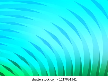Light Blue, Green vector layout with flat lines. Decorative shining illustration with lines on abstract template. The template can be used as a background.