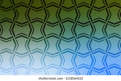 Light Blue, Green vector layout with flat lines. Blurred decorative design in simple style with lines. Template for your beautiful backgrounds.