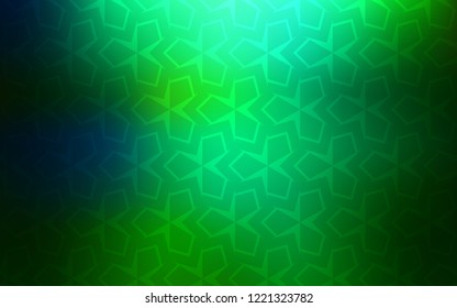 Light Blue, Green vector layout with lines, rectangles. Glitter abstract illustration with rectangular shapes. Best design for your ad, poster, banner.