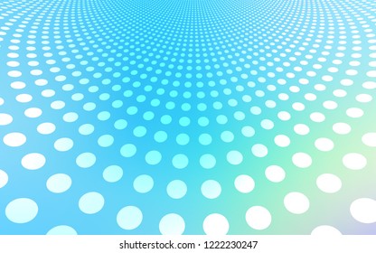 Light Blue, Green vector layout with circle shapes. Blurred decorative design in abstract style with bubbles. Beautiful design for your business advert.