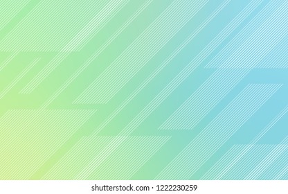 Light Blue, Green vector layout with flat lines. Glitter abstract illustration with colored sticks. Pattern for your busines websites.