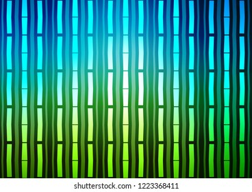 Light Blue, Green vector layout with flat lines. Modern geometrical abstract illustration with staves. The pattern can be used for websites.