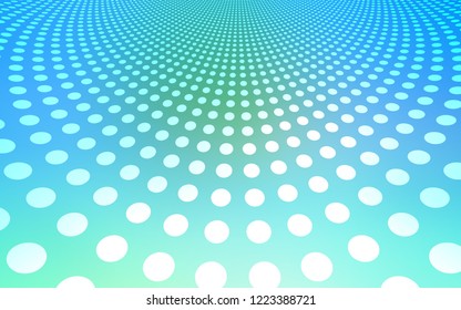 Light Blue, Green vector layout with circle shapes. Modern abstract illustration with colorful water drops. Pattern can be used as texture of wallpapers.