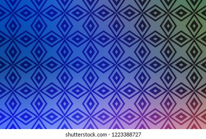 Light Blue, Green vector layout with lines, rectangles. Illustration with set of colorful rectangles. Pattern for commercials.