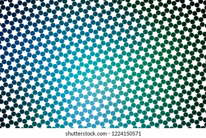 Light Blue, Green vector layout with circle shapes. Blurred decorative design in abstract style with bubbles. Design for business adverts.