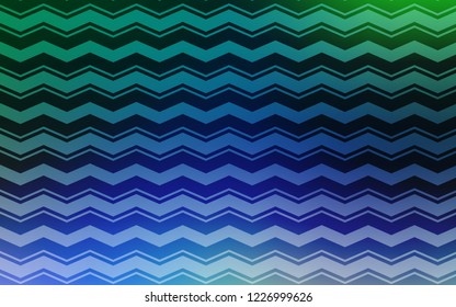 Light Blue, Green vector layout with flat lines. Blurred decorative design in simple style with lines. Best design for your ad, poster, banner.