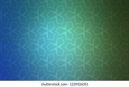 Light Blue, Green vector layout with lines, rectangles. Beautiful illustration with rectangles and squares. Pattern for busines ad, booklets, leaflets
