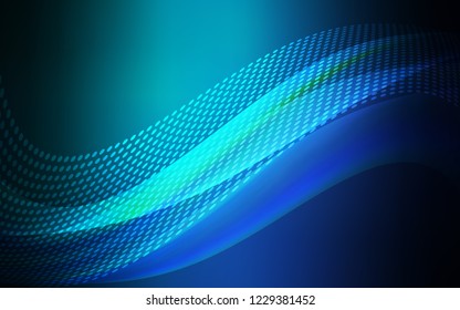 Light Blue, Green vector layout with circles, lines. Abstract illustration with colorful discs and triangles. Pattern for futuristic ad, booklets.