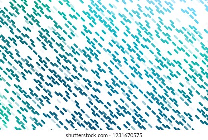 Light Blue, Green vector layout with flat lines. Shining illustration with lines on abstract template. Best design for your ad, poster, banner.