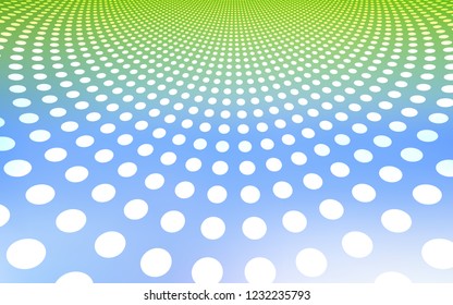 Light Blue, Green vector layout with circle shapes. Modern abstract illustration with colorful water drops. Pattern can be used as texture of wallpapers.