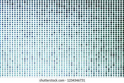 Light Blue, Green vector layout with circle shapes. Blurred bubbles on abstract background with colorful gradient. Pattern for beautiful websites.
