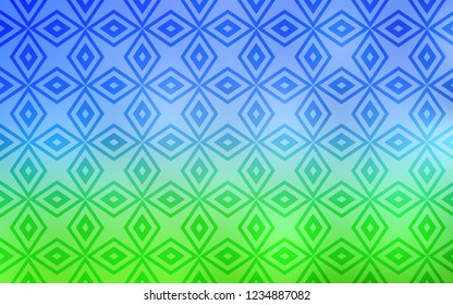 Light Blue, Green vector layout with lines, rectangles. Beautiful illustration with rectangles and squares. Best design for your ad, poster, banner.
