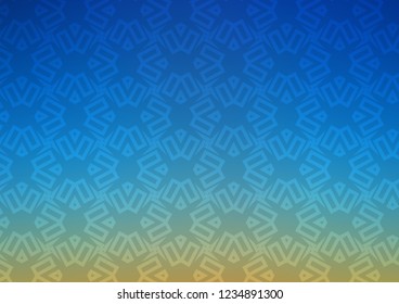 Light Blue, Green vector layout with lines, rectangles. Abstract gradient illustration with triangles, cubes. Template for wallpapers.