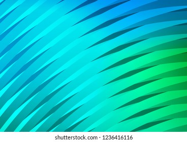 Light Blue, Green vector layout with flat lines. Glitter abstract illustration with colored sticks. Best design for your ad, poster, banner.