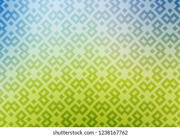 Light Blue, Green vector layout with lines, rectangles. Abstract gradient illustration with rectangles. Modern template for your landing page.
