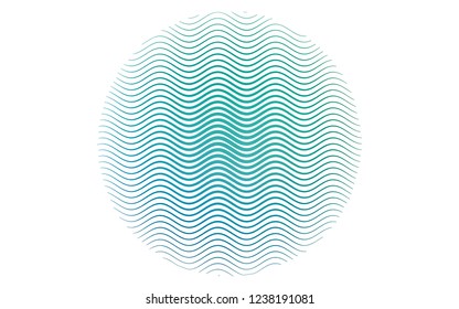 Light Blue, Green vector layout with flat lines. Lines on blurred abstract background with gradient. Pattern for ads, posters, banners.