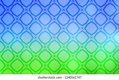 Light Blue, Green vector layout with bright stars. Decorative illustration with stars on abstract template. Pattern for websites, landing pages.