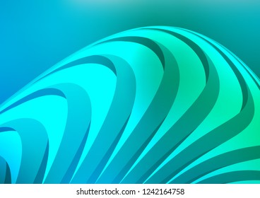 Light Blue, Green vector layout with flat lines. Decorative shining illustration with lines on abstract template. Smart design for your business advert.