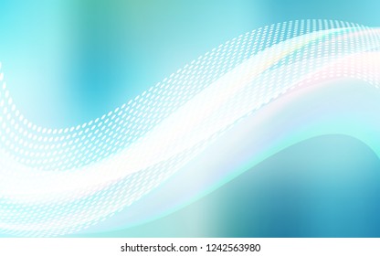 Light Blue, Green vector layout with circles, lines. Modern abstract colorful illustration with spheres and lines. Design for your business advert.