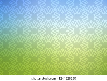 Light Blue, Green vector layout with lines, rectangles. Lines, rhombus with colorful gradient. Pattern can be used for websites.