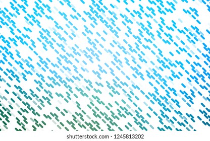 Light Blue, Green vector layout with flat lines. Shining illustration with lines on abstract template. Pattern for ads, posters, banners.
