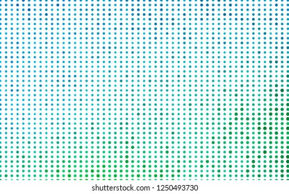 Light Blue, Green vector layout with circle shapes. Beautiful colored illustration with blurred circles in nature style. Pattern for ads, leaflets.