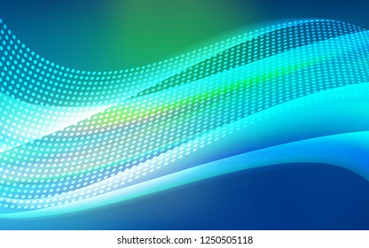 Light Blue, Green vector layout with circles, lines. Colorful illustration with circles and lines in futuristic style. Template for business cards, websites.