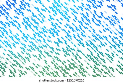 Light Blue, Green vector layout with flat lines. Shining colored illustration with narrow lines. Best design for your ad, poster, banner.