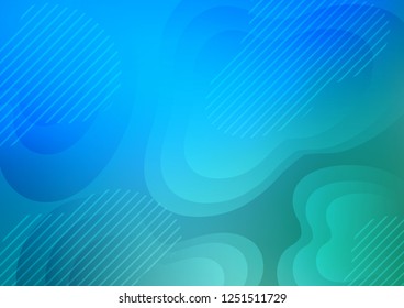 Light Blue, Green vector layout with flat lines. Lines on blurred abstract background with gradient. The pattern can be used for busines ad, booklets, leaflets